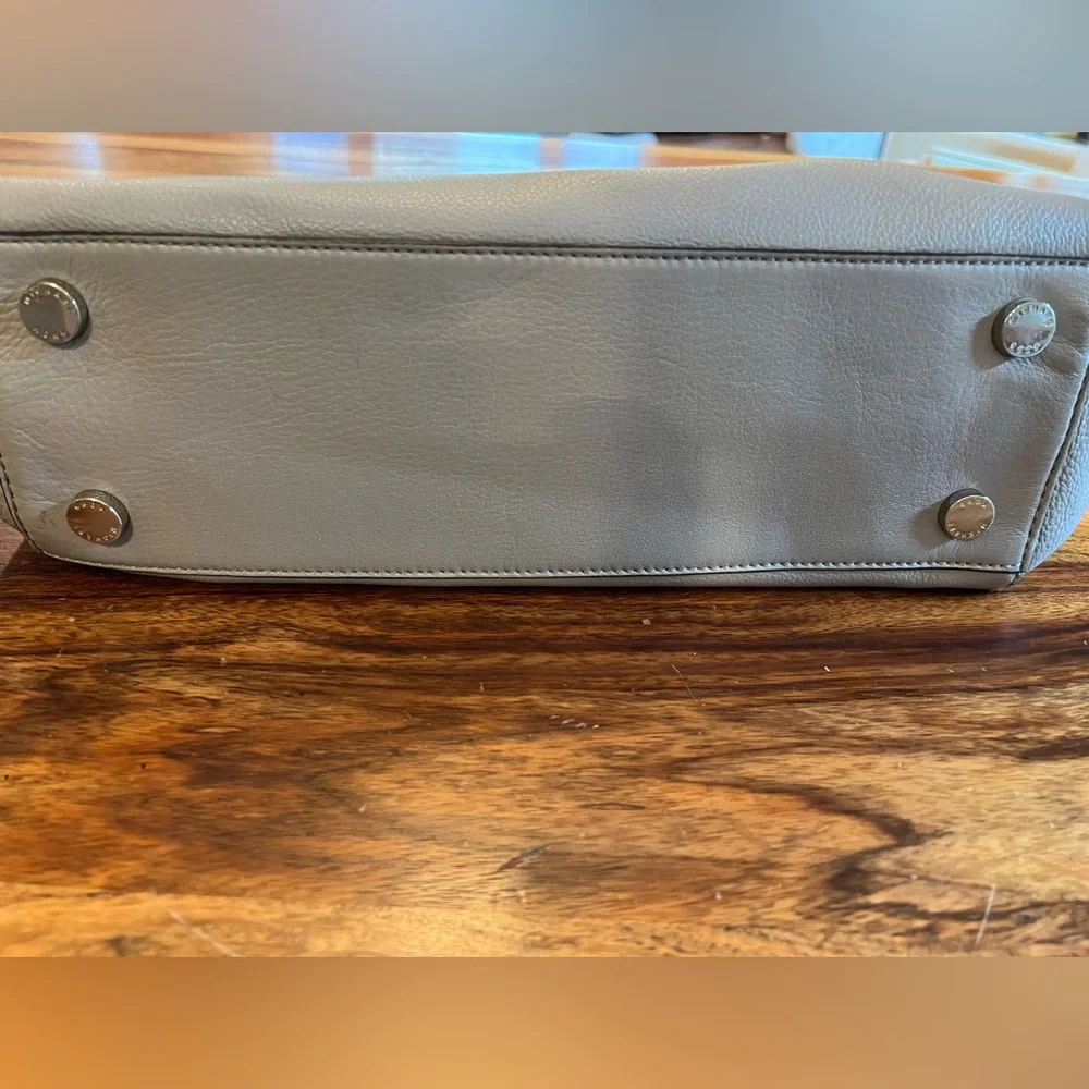 Michael Kors Grey handbag. 12 inches wide by 9 inches tall. - Picture 3 of 7